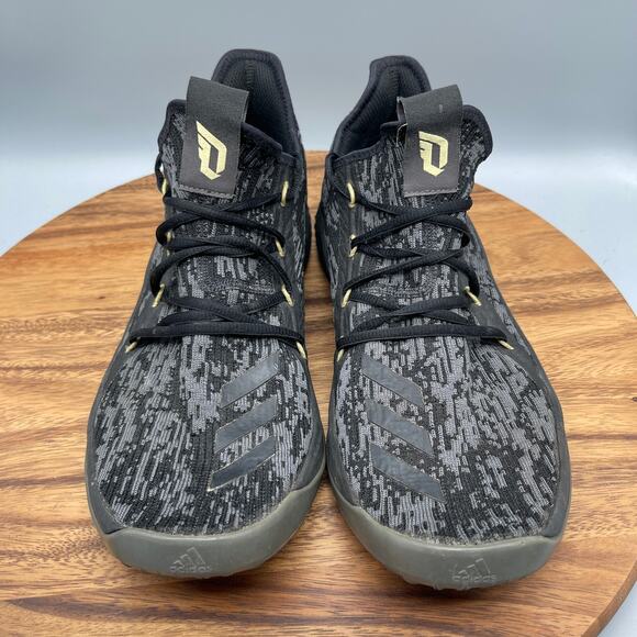 adidas Dame D.O.L.L.A. Shoes Mens 11.5 Core Black Grey Basketball Sneakers - Picture 2 of 8